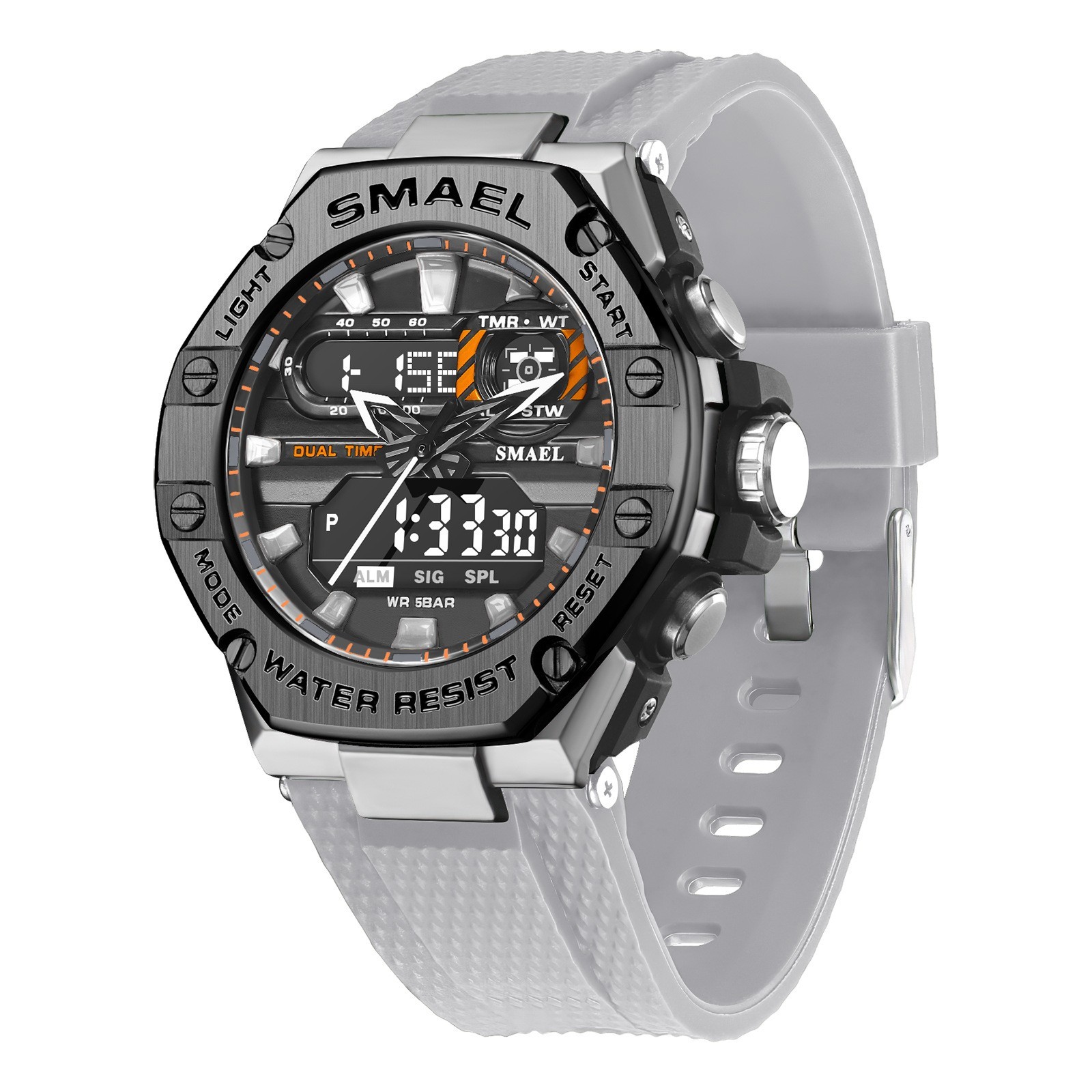 Digital Alloy Electronic Watch Men - Image 4
