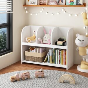 Kids Bookcase With 4 Compartments  only US shipping