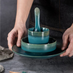 Japanese-style Hotel Table Display Tableware Four-piece Bowl And Dish Set Single Restaurant Restaurant Hot Pot Restaurant Commercial Logo big order