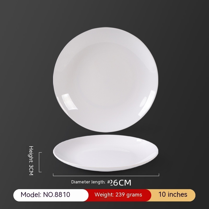 Melamine White Disc Restaurant For Restaurant And Commercial Use - Image 9