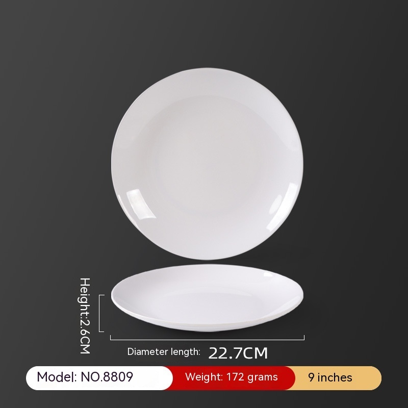 Melamine White Disc Restaurant For Restaurant And Commercial Use - Image 10