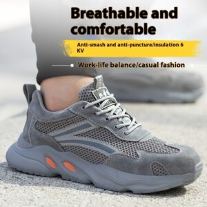 Safety shoe Summer work Breathable Labor Protection Shoes Anti Smashing Anti Piercing  Anti Slip