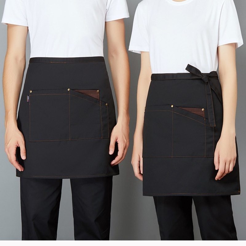 Canvas Half Apron Fashion Waiter Half Body Apron restaurant unisex You should take it to the tailor.unisex hotel & restaurant