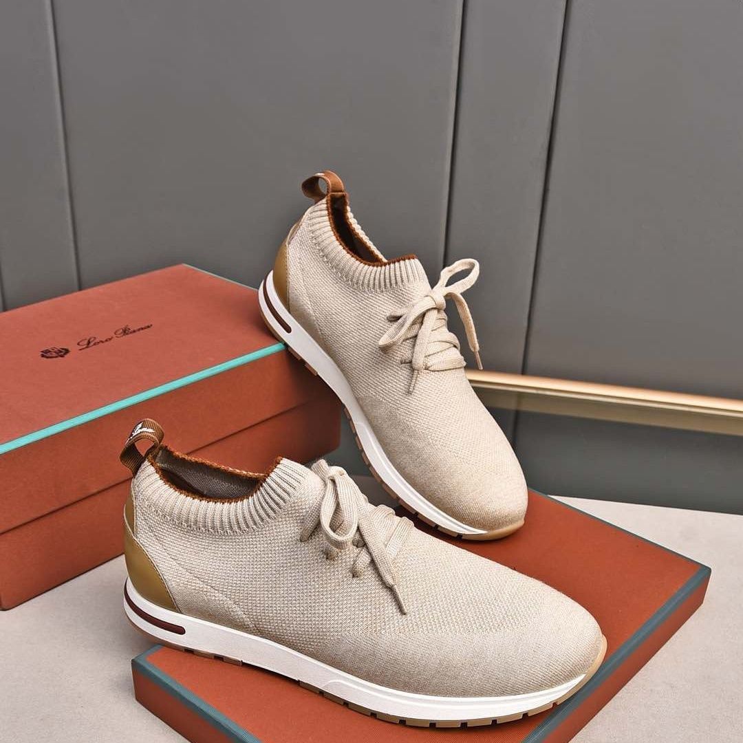 Sports Stitching Flying Woven Knit Breathable Men's Shoes super light - Image 3