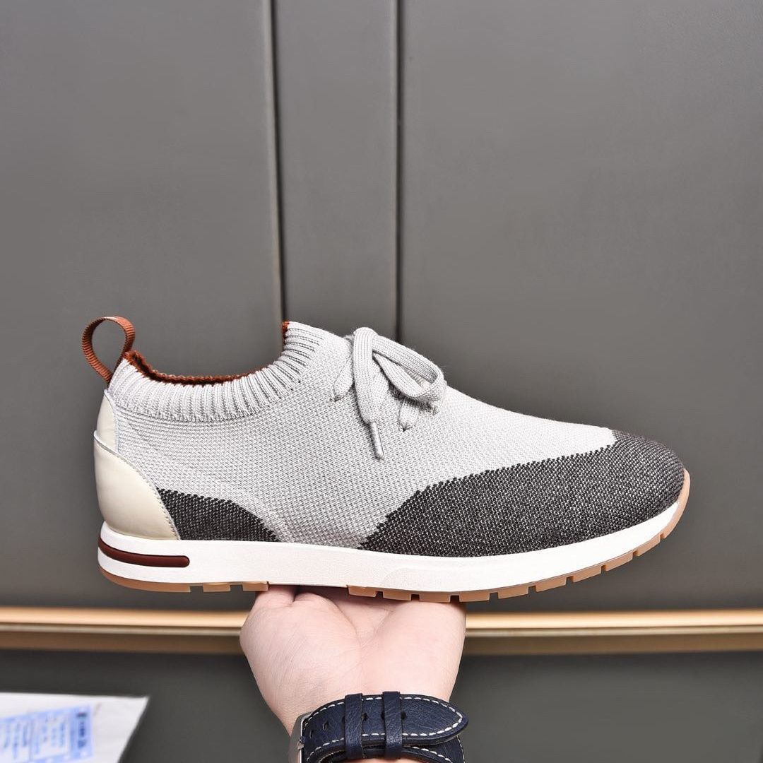 Sports Stitching Flying Woven Knit Breathable Men's Shoes super light - Image 5