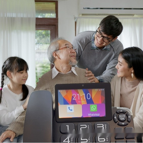 Insert Card Dual Card Touch Screen Telephone Landline Android System, office,home perfect - Image 2