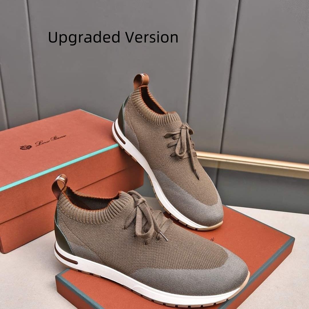 Sports Stitching Flying Woven Knit Breathable Men's Shoes super light - Image 6