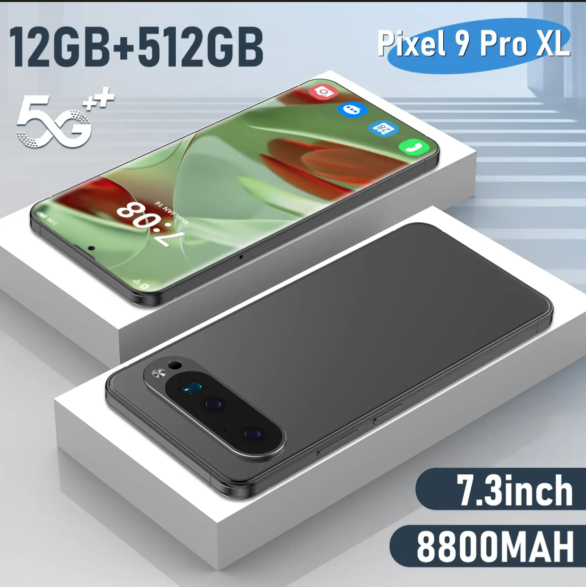 Pixel 9 Pro XL Large screen 16GB+1TB 7.3 inches 72MP+108MP HD camera Smartphone 4g5G Face recognition Unlock Fast charging mobile phone - Image 6