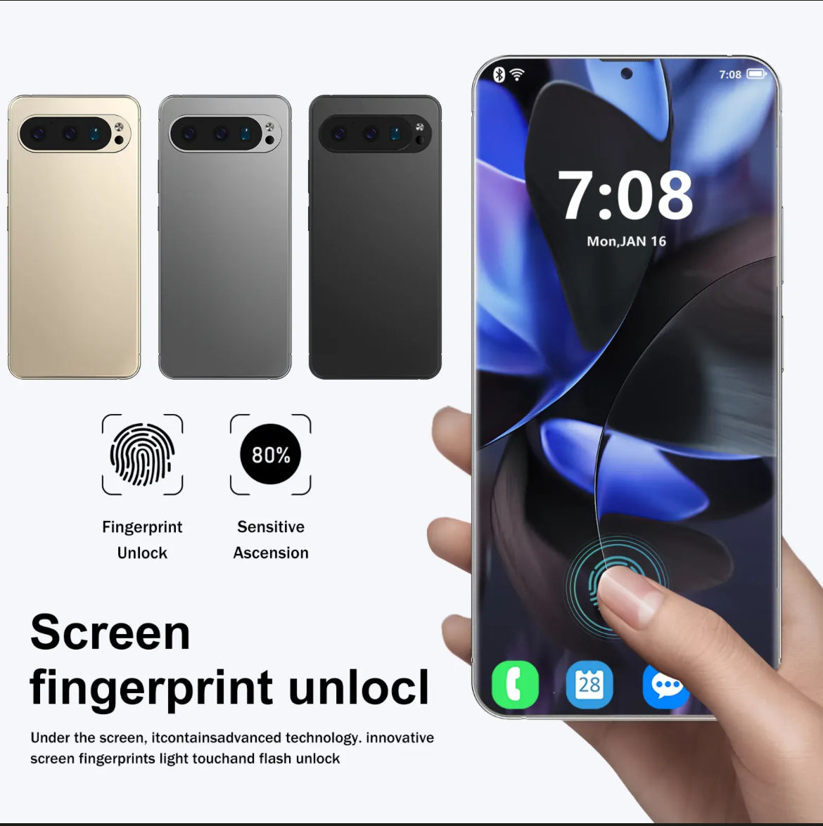 Pixel 9 Pro XL Large screen 16GB+1TB 7.3 inches 72MP+108MP HD camera Smartphone 4g5G Face recognition Unlock Fast charging mobile phone - Image 5