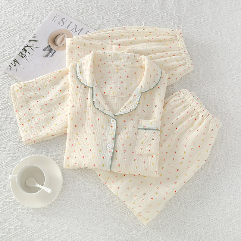 Women's Crepe Cotton Yarn Fashion Three-piece Set - Image 10