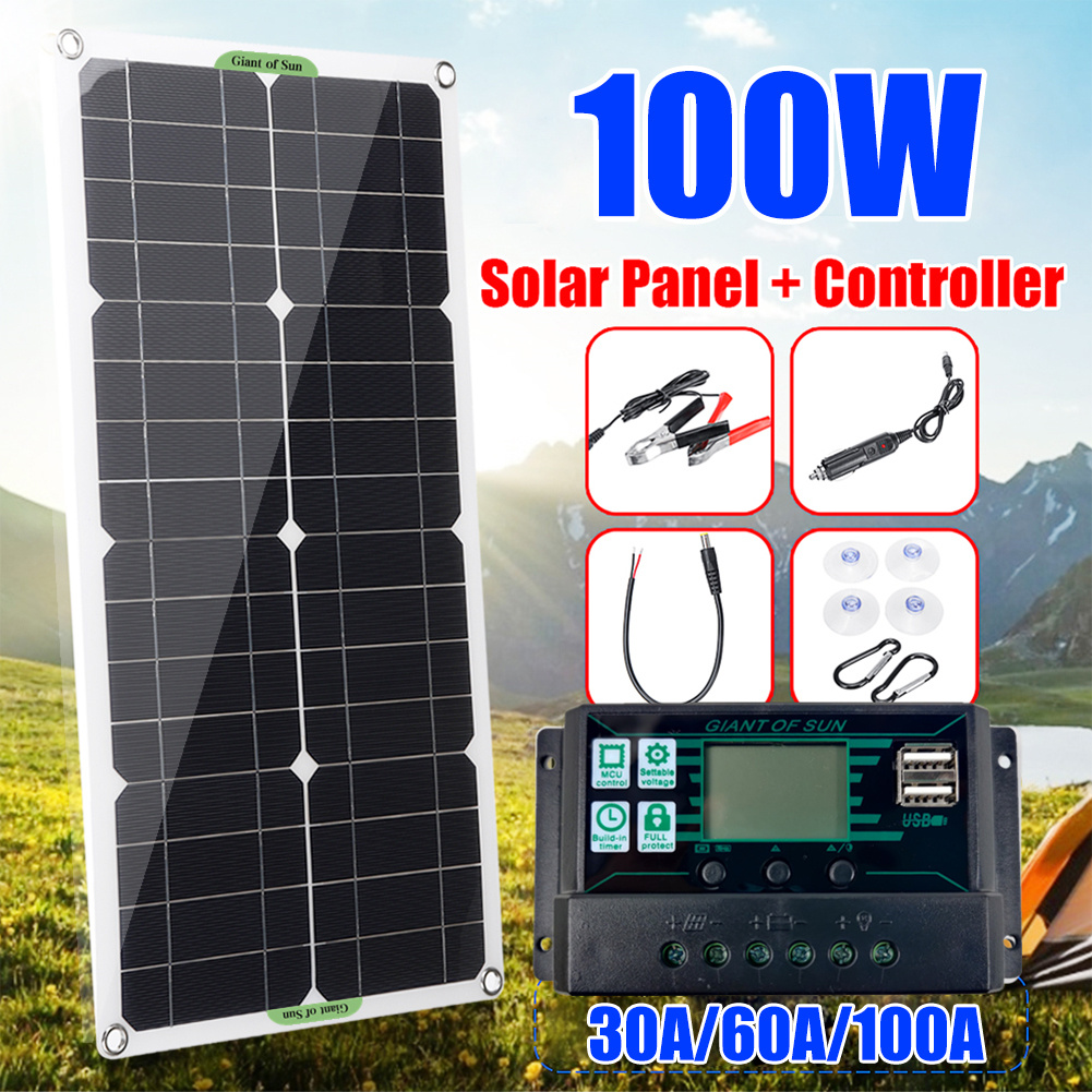 30W 18V Semi-flexible Solar Panel Outdoor Solar Charging Panel USB Phone Charger emergency or all day not much power read carefully - Image 6