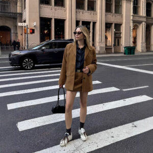 Women's Fashion Single-breasted Suit Coat Skirts