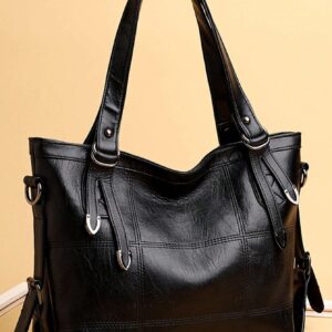 Minimalist Tote Bag Double Handle Solid Color Large Capacity, Lightweight, Portable, Business Casual, Suitable