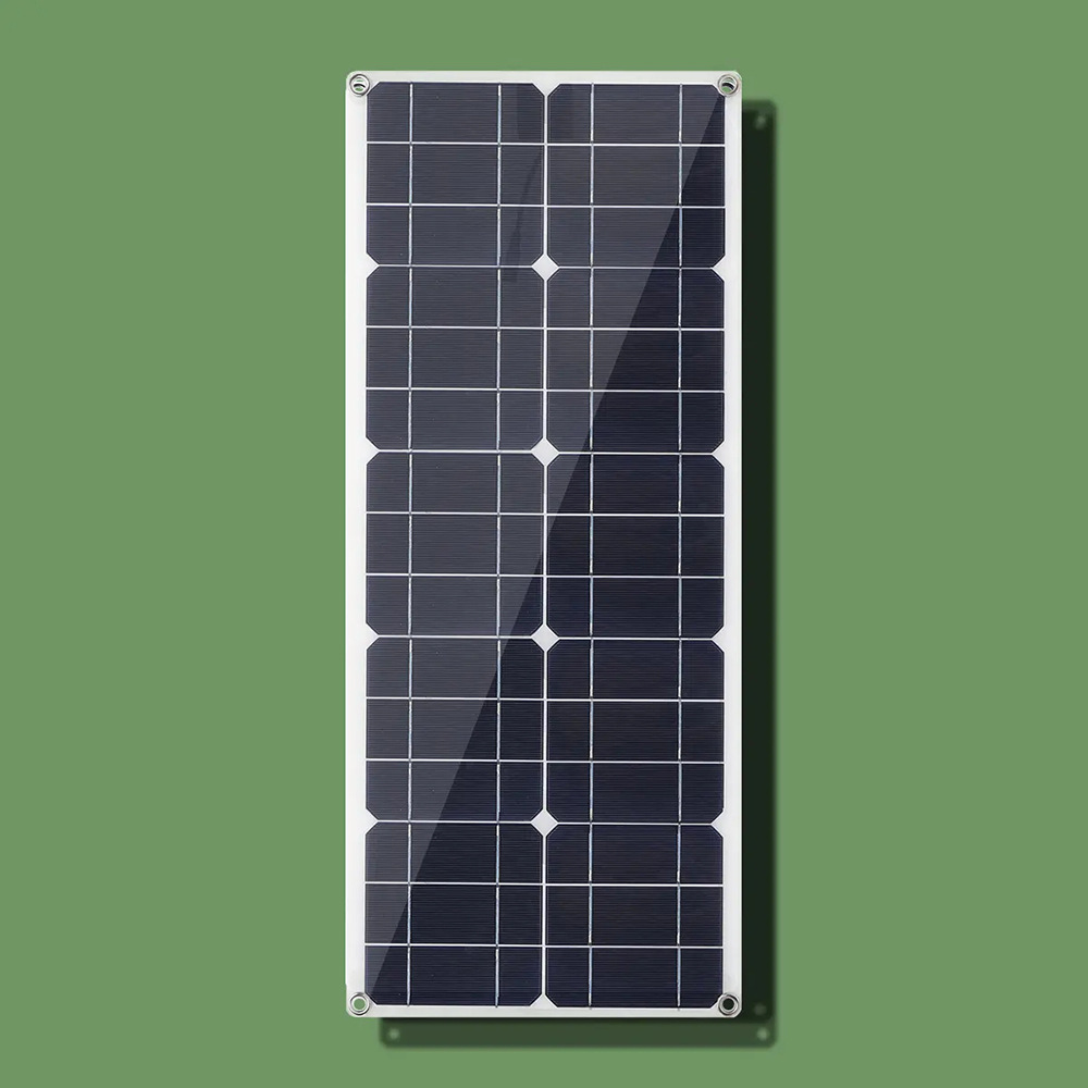 30W 18V Semi-flexible Solar Panel Outdoor Solar Charging Panel USB Phone Charger emergency or all day not much power read carefully - Image 5